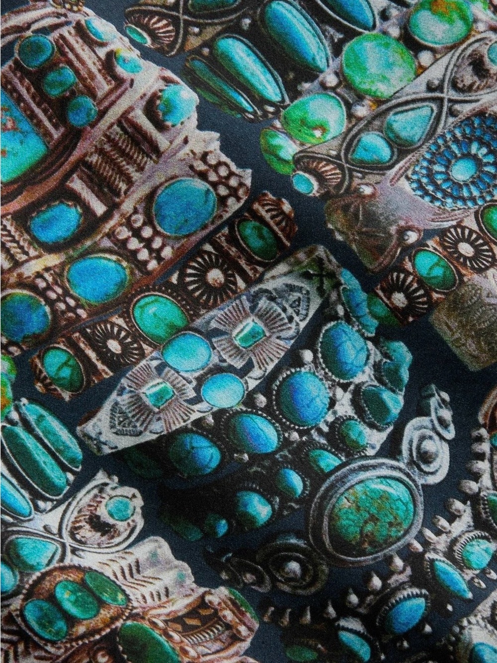 L’AGENCE Women’s (turquoise bracelet print) silk tank top, size small.